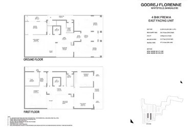 Godrej Florenne 4 Bed Optima floor plan - 3,725 sq ft