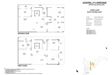 Godrej Florenne 4 Bed Premia floor plan - 4,061 sq ft