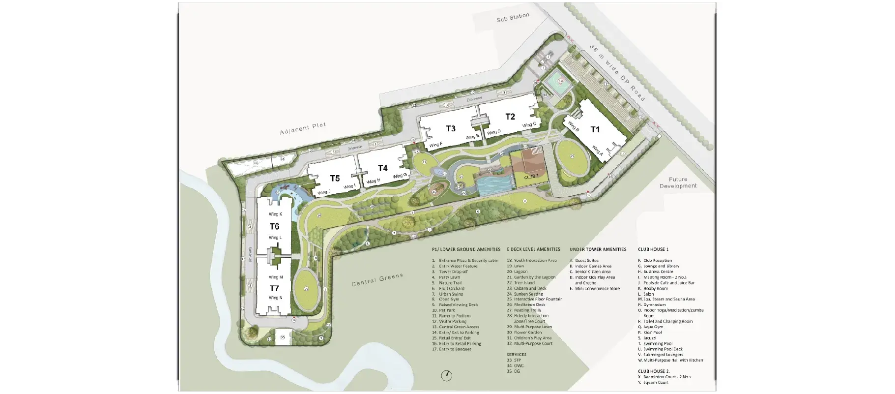 The Aqua Retreat at Godrej Park World master plan layout