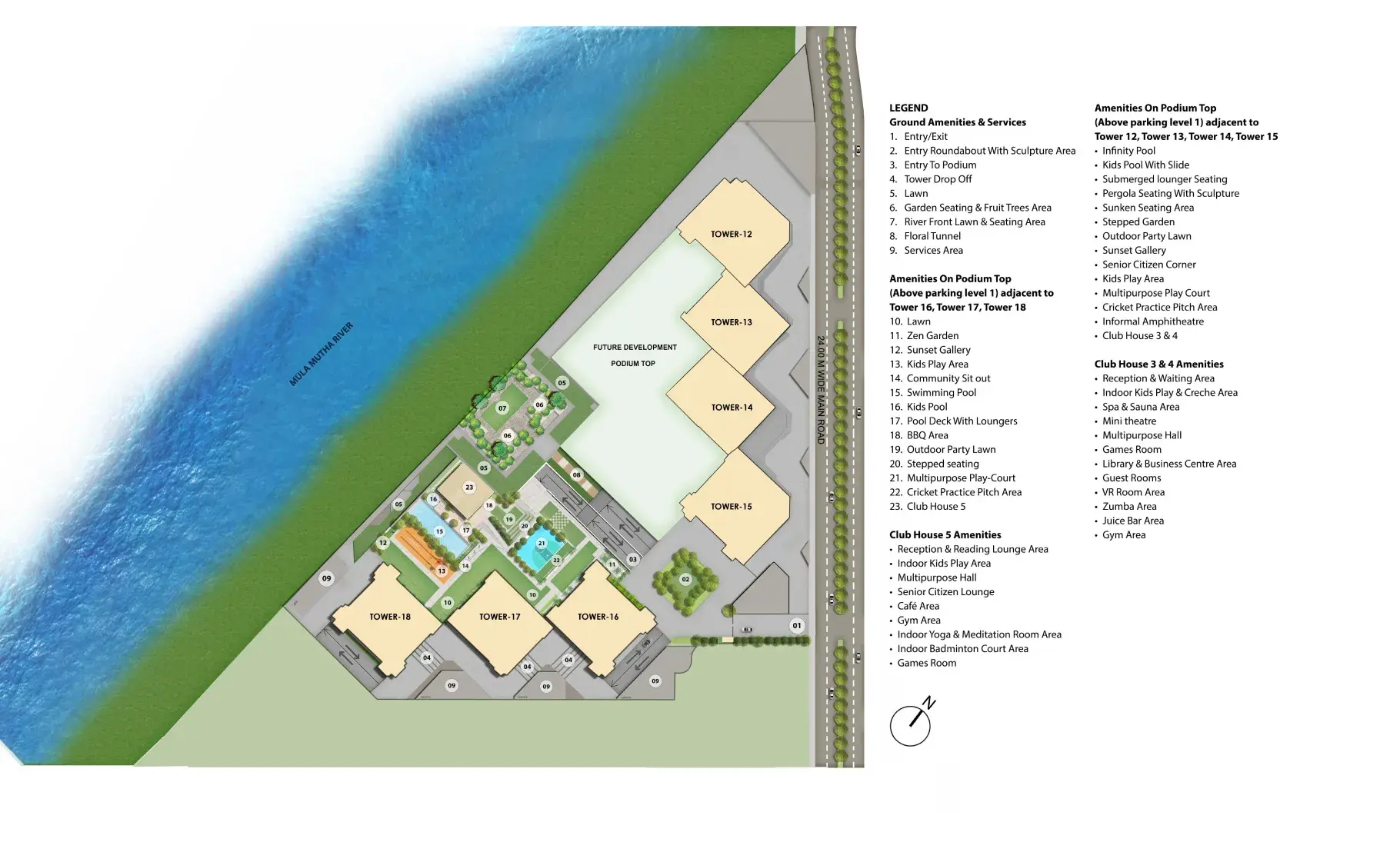 Godrej Aqua Vista master plan layout