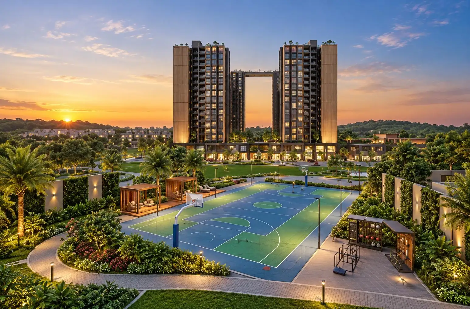 Godrej Altus Vastrapur luxury homes with green campus and modern towers