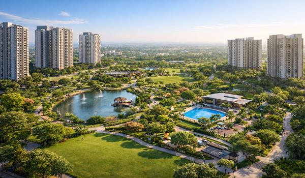 Godrej Bannerghatta amenities including clubhouse, pools and green spaces