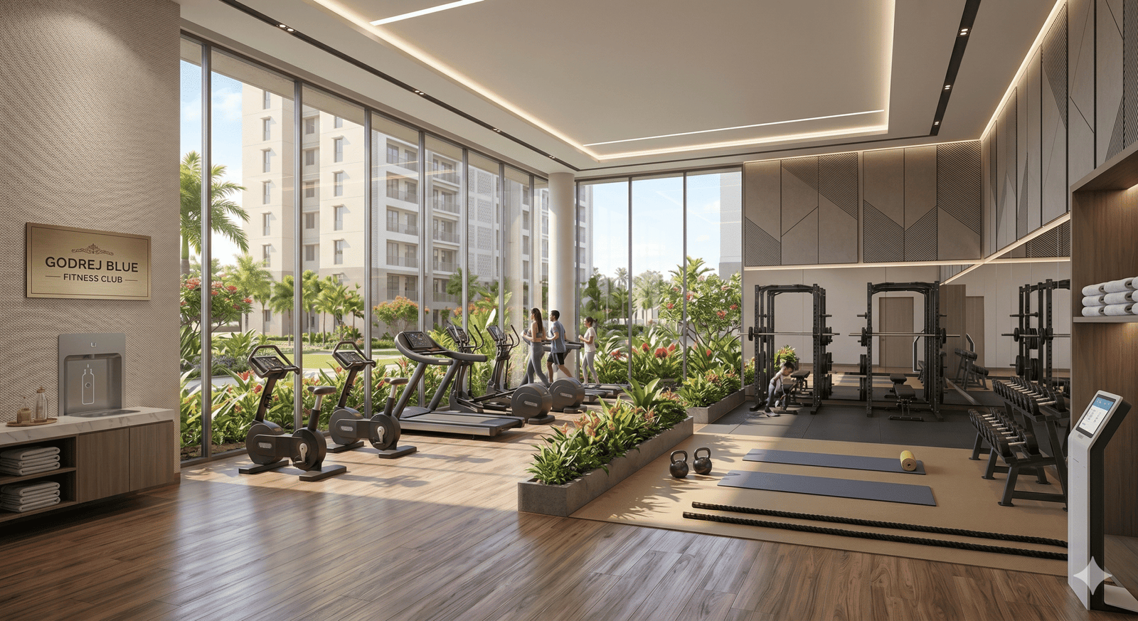 Godrej Blue luxury apartment tower with contemporary architecture