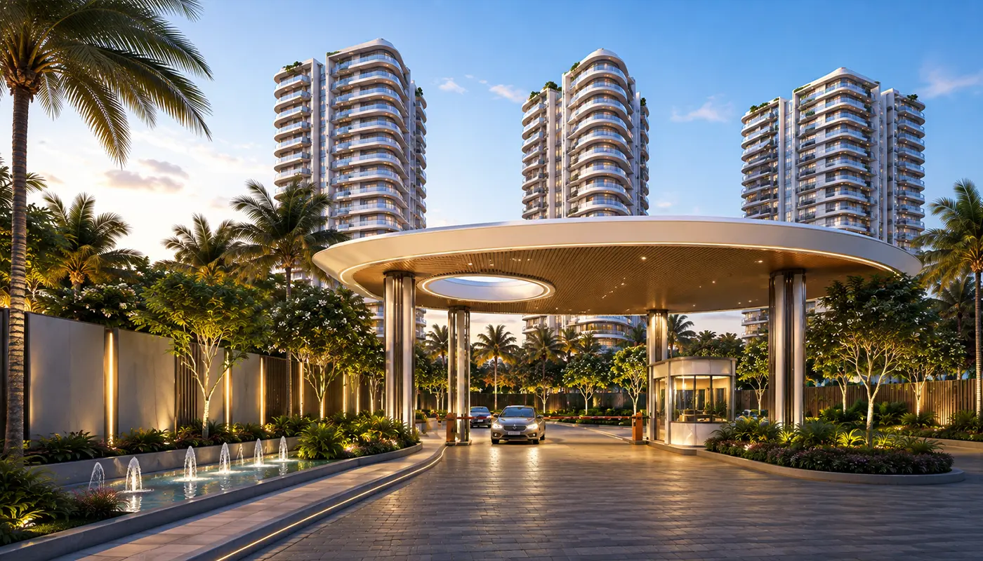 Godrej Verano master plan showing towers, open spaces and layout